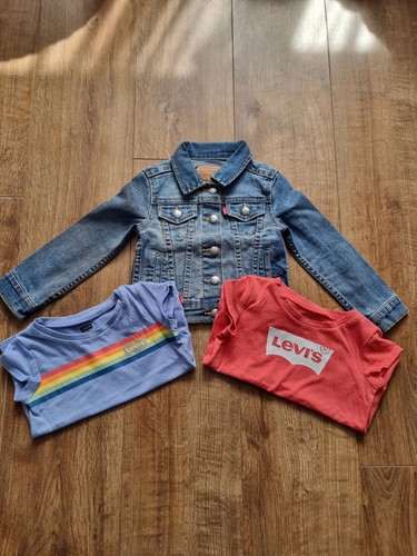 Levi blue denim girls - levi, jacket