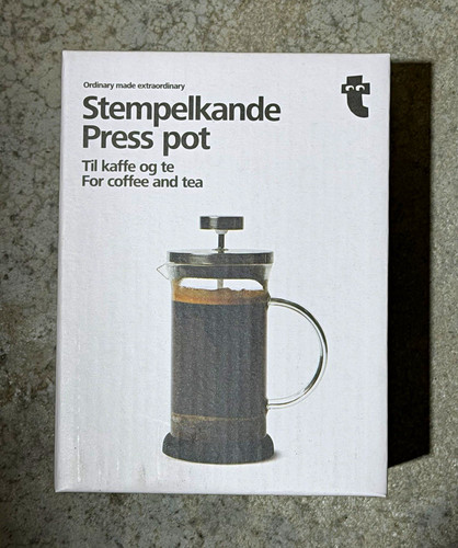 Stempelkande press pot - press,