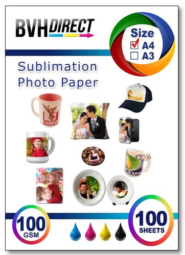 100x sublimation paper - a4, iron